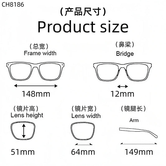 New Fashionable Large Frame Pilot Eyeglasses Frame Titanium Luxury Men's and Women's High Quality Optical Prescription Glasses