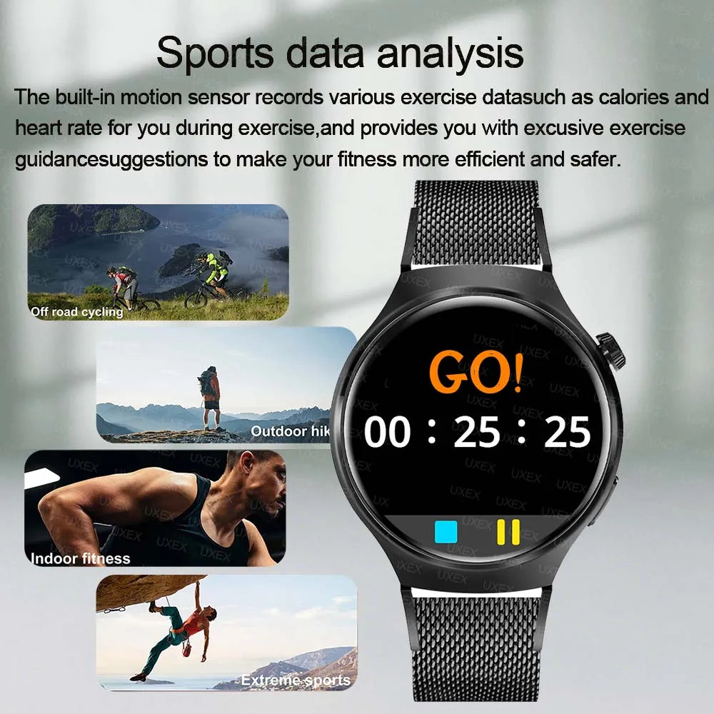 Business Smartwatch Watch Man 1.52 HD Wireless Call Health Tracker Custom Photo Voice Assistant Christmas Gift Watches Commerce