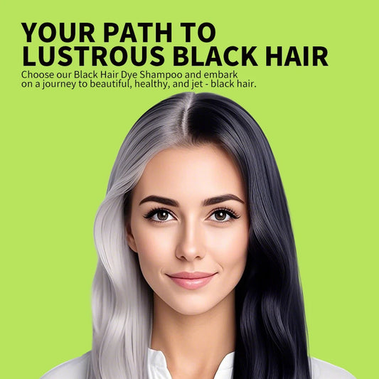 Green Apple Black Hair Dye Shampoo 500ml Diy Herbal Coloring Hairs Instant Gray To Black Instant Coloring Shampoo For Women&Men