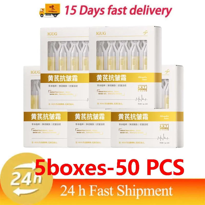 Astragalus Instant Wrinkle Remover Essence Fade Fine Lines Face Serum Anti Aging Firming Lifting Whitening Korean Skin Care