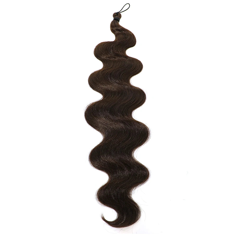 Magicae 28Inches Crochet Braids Body Wave Brown Blond 613 White Hair Bundles Ombre Brown Braiding Hair Extensions For Women