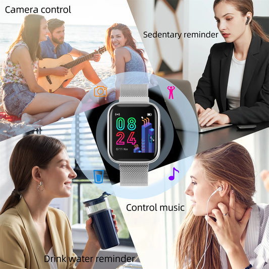 1.4 Inch Smart Watch For Women Heart Rate Blood Pressure Sleep Monitoring Multi Sport Modes Smart Notification Ladies Smartwatch