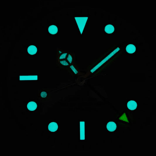 29mm White/Black Sterile Dial Watch GMT Hands Fit NH34Movement Watch parts Custom LOGO Luminous Watch Dial Parts Accessories