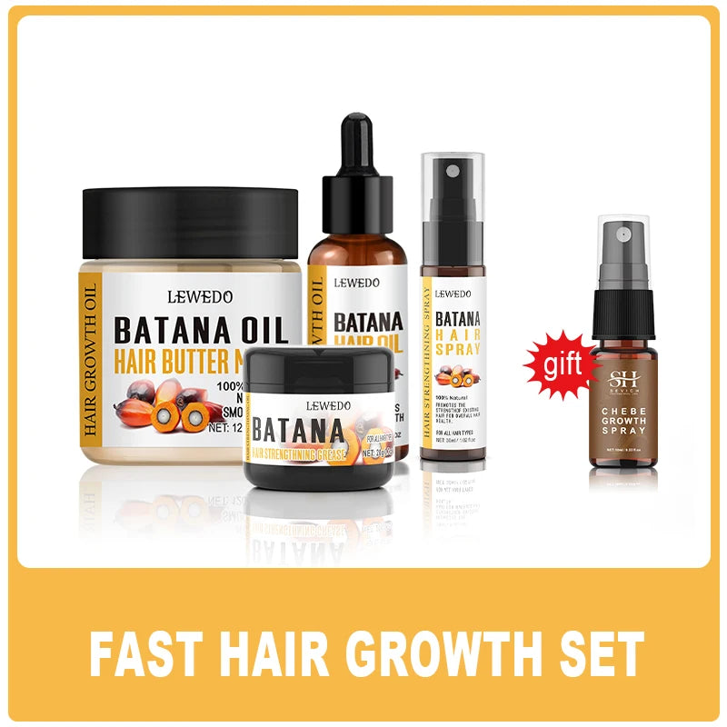 Batana Oil Africa Women Traction Alopecia Treatment Batana Hair Spray 100% Natural Hair Regrowth Hair Loss Crazy Fast Growth Oil