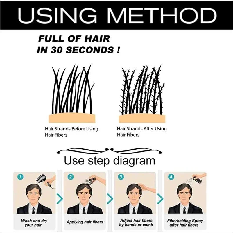 Hair Fibers Keratin Thickening Spray Hair Building Fibers 27.5g Loss Products Instant Wig Regrowth Hairline Concealer Powders