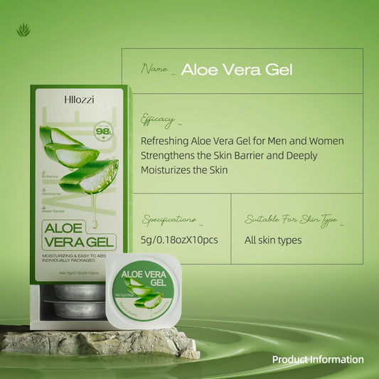Aloe Vera Gel Set Suitable for body and facial care Contains aloe vera ingredients for hydration, deep cleansing