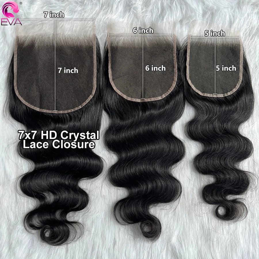 Eva 5x5 Hd Lace Closure Straight 13x4 Lace Frontal Closure Hand Tied Human Hair Closures Free Part Hd Lace Closure Pre Plucked