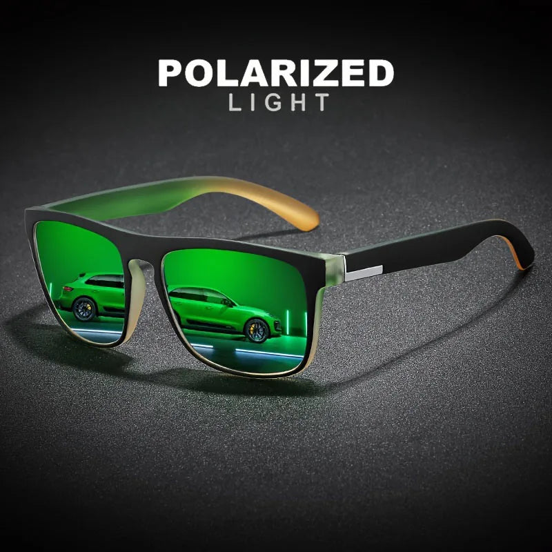 3Pcs Fantasy Gradient Mutipcolor Square Polarized Sunglasses AntiGlare UV400 Glasses Summer Party Driving Fishing Christmas Gift