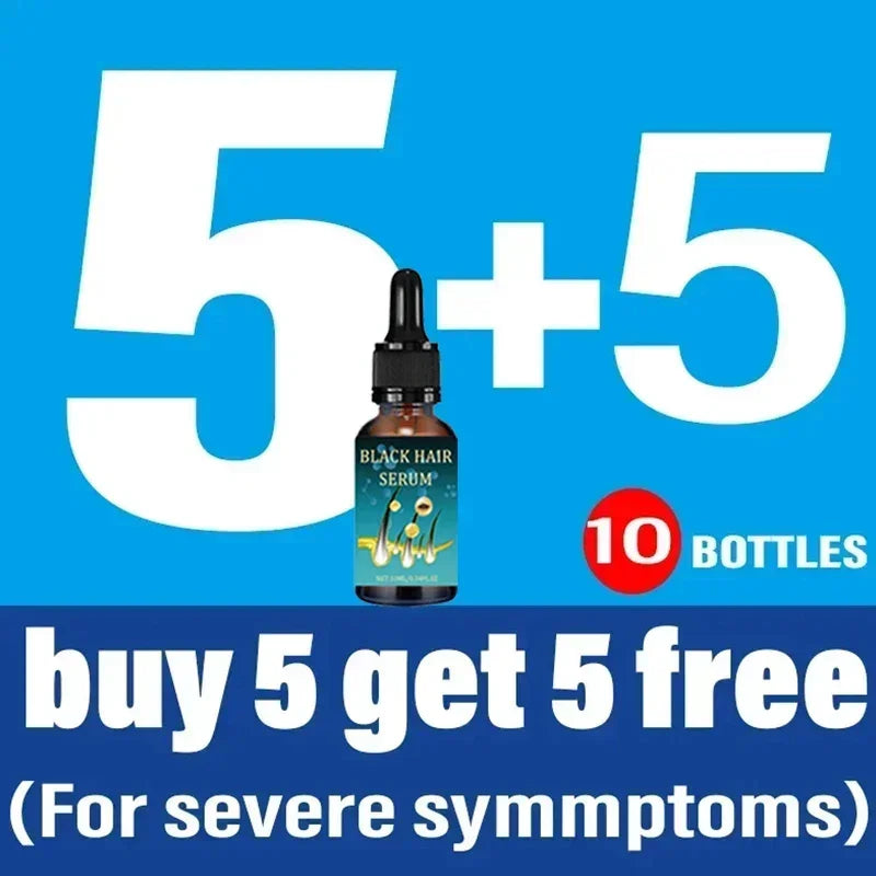 Natural Anti Gray Hair Serum - Repair White & Darkening Hair | Nourishing Hair Care Remedy