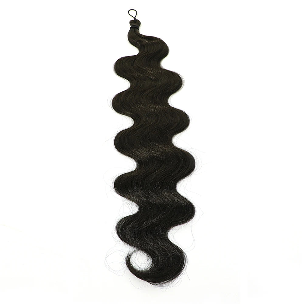 Magicae 28Inches Crochet Braids Body Wave Brown Blond 613 White Hair Bundles Ombre Brown Braiding Hair Extensions For Women
