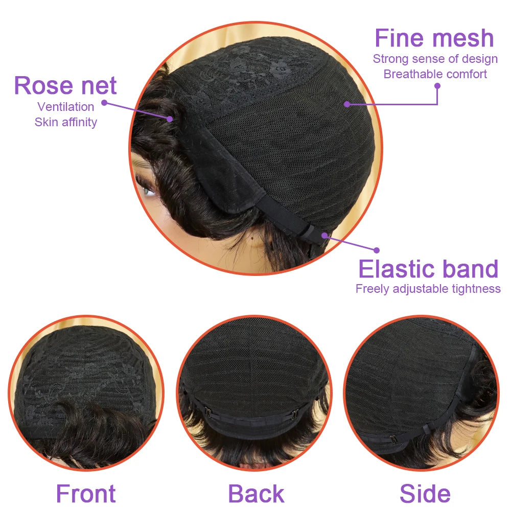 Afro Kinky Curly Wig - Human Hair, Fluffy - Natural Looking, Effortlessly Stylish for Women Machine Made