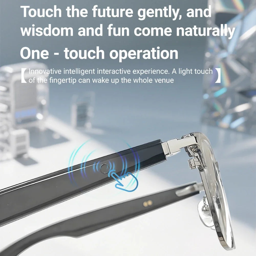 GT-33 Smart wireless anti-blue light glassesTranslation Sunglasses Voice Remote Control Music Eyewear Waterproof Eyeglasses