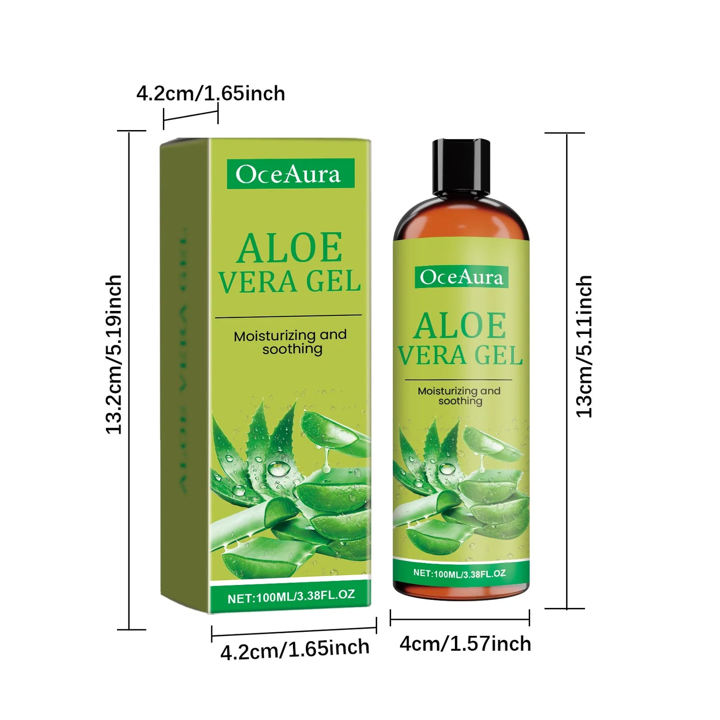 Aloe Vera Gel Nourish Moisturize Smooth Soften Soothe Face Prevent Acne Pimple Redness Cracked Rough Moisturizing Aloe Vera Gel