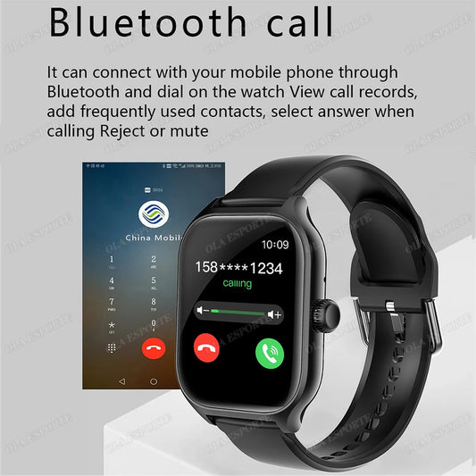 New Smart Watch Bluetooth Call Heart Rate Sleep Monitoring 100+ Sports Modes Pedometer IP68 Waterproof Smartwatch For Men Women