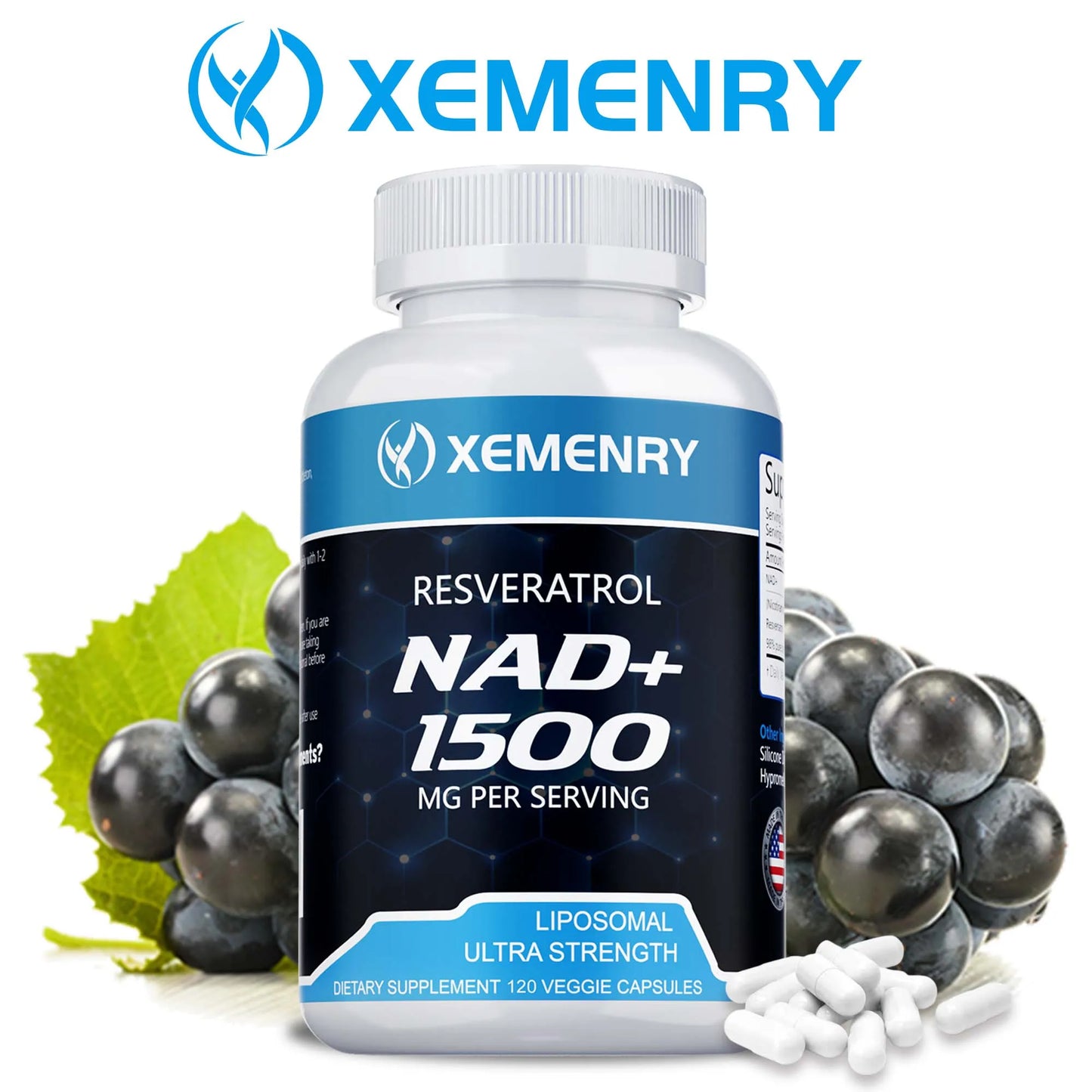 NAD + Resveratrol - Anti aging, Boost Energy, Promotes Cell Repair and Skin Health