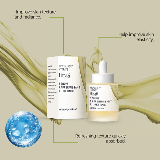 Retinol Tightening Face Serum Pore Minimizer Wrinkle Fine Lines Firmer Reducer Anti-Aging Moisturizing Hyaluronic Acid Skin Care
