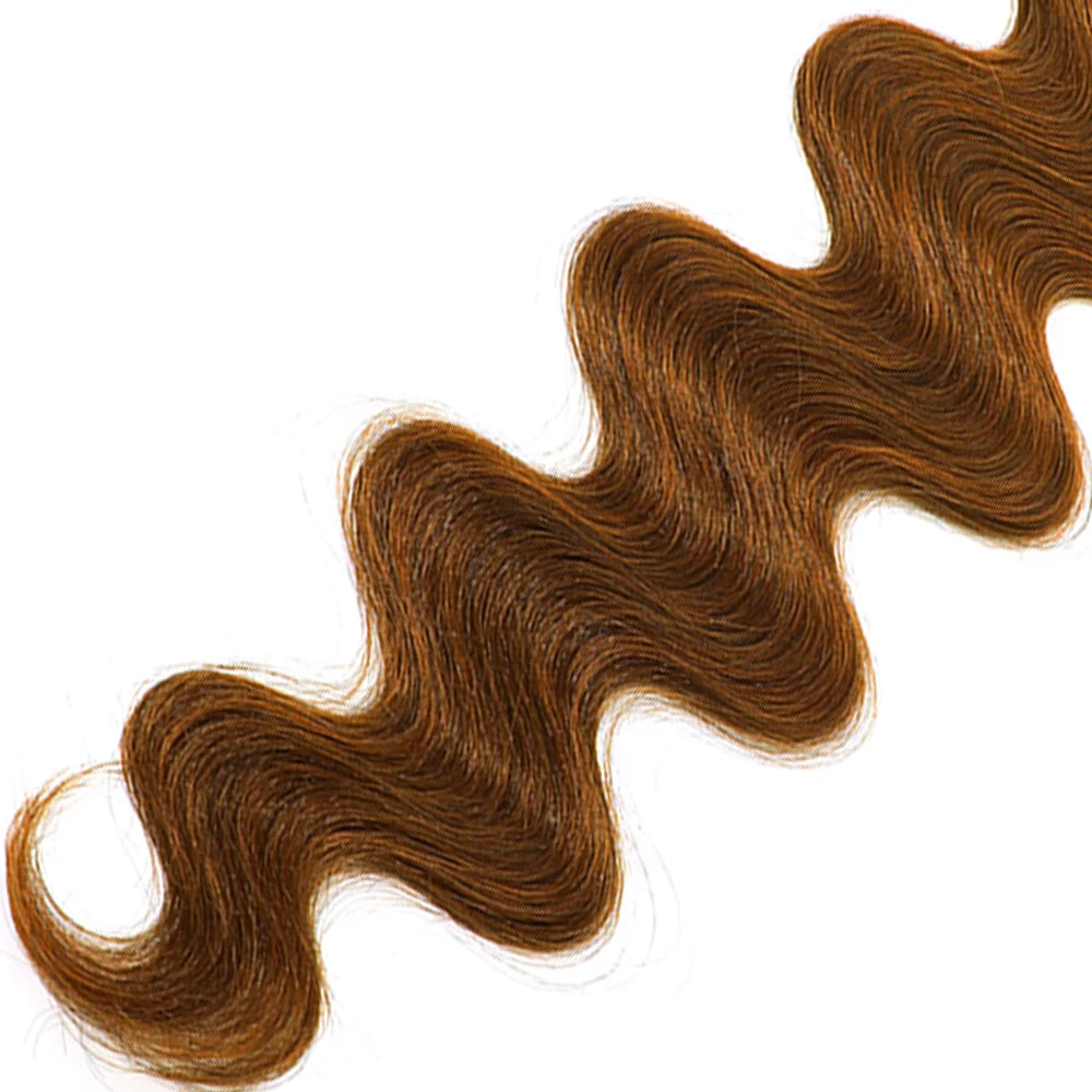 Magicae 28Inches Crochet Braids Body Wave Brown Blond 613 White Hair Bundles Ombre Brown Braiding Hair Extensions For Women