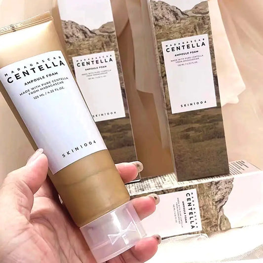 Centella Asiatica Deep Cleansing Foam Facial Cleanser Oil Control Soothing Lotion Remove Pore Mild Exfoliating Skincare Product