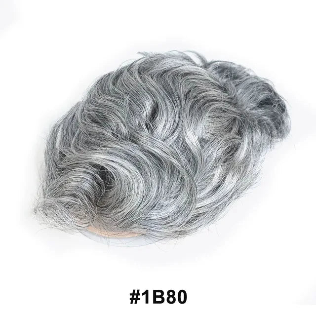 Human Hair Toupee For Men Thin Skin PU 8*10 Straight Hair Mens Wigs T4/613 Blonde Hair Replacement For Men Human Hair System