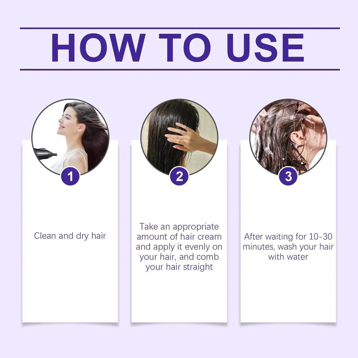 Protein Straightening Cream Nourishes Softens Hair Creating Silky Smooth Hair Repair Frizz Curls Naturally Without Damaging Hair