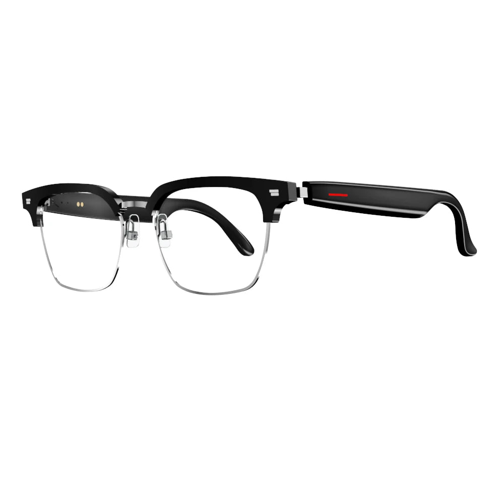 AI Bluetooth Smart Glasses Real-Time Translation Multilingual Listening Music & Call Functionality
