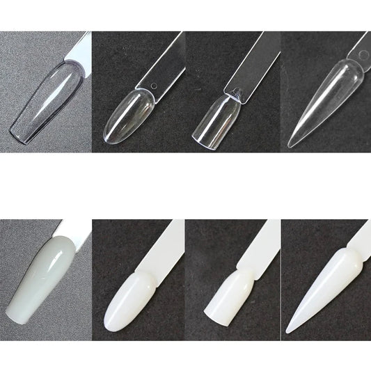 False Nail Tips Nail Swatch Nail Art Display Sticks Acrylic Fan Gel Nail Polish Showing Shelf 30/60 pcs Practice Manicure Tool