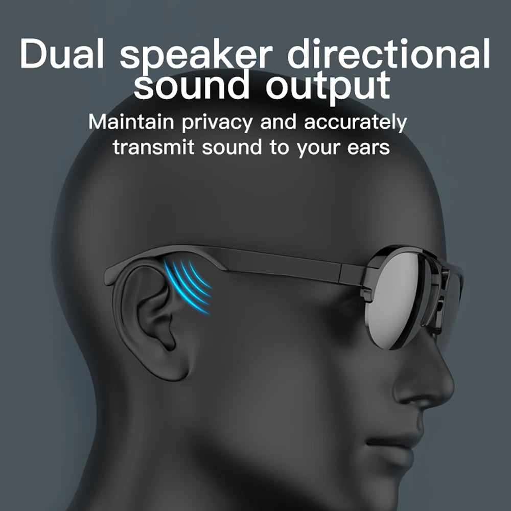 Smart Wireless Bluetooth Glasses Outdoor Sunglasses Bluetooth 5.4 Call Outdoor Sports Headphones Waterproof Anti-UV Sunglasses