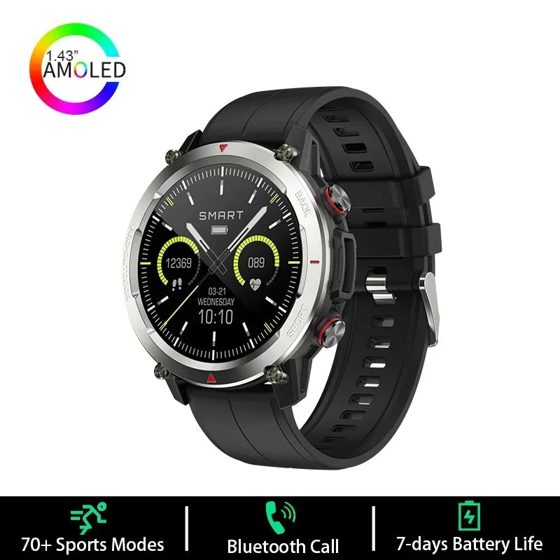 Waterproof Smartwatch Men Bluetooth Voice Call Message Sports Fitness Smart Watch Women Music Playback Health Monitor Bracelet