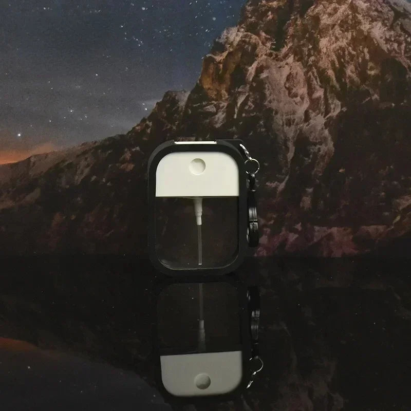 CNKESS 38ml Spray Small Sanitizing Spray Scented Vegan Hand Sanitizer with Keychain Perfume Alcohol Water Spray Bottle Travel