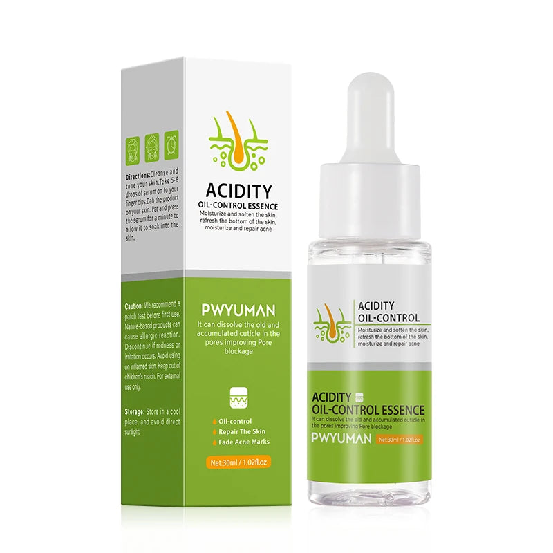 Salicylic Acid Shrink Pore Serum Elimination Large Pores Remove Blackehead Face Smooth Repairing Skin Care Product