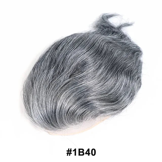 Human Hair Toupee For Men Thin Skin PU 8*10 Straight Hair Mens Wigs T4/613 Blonde Hair Replacement For Men Human Hair System