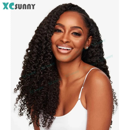 Curly PU Clip In Hair Extensions Human Hair Seamless Clip Ins Human Hair Extensions Clip In Curly Human Hair 200g/240 For Head