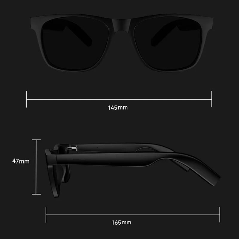 Xiaomi New Smart Glasses Bluetooth Voice Call Control Audio Glasses Music UV Polarized Fashion Portable Sunglasses Men Women