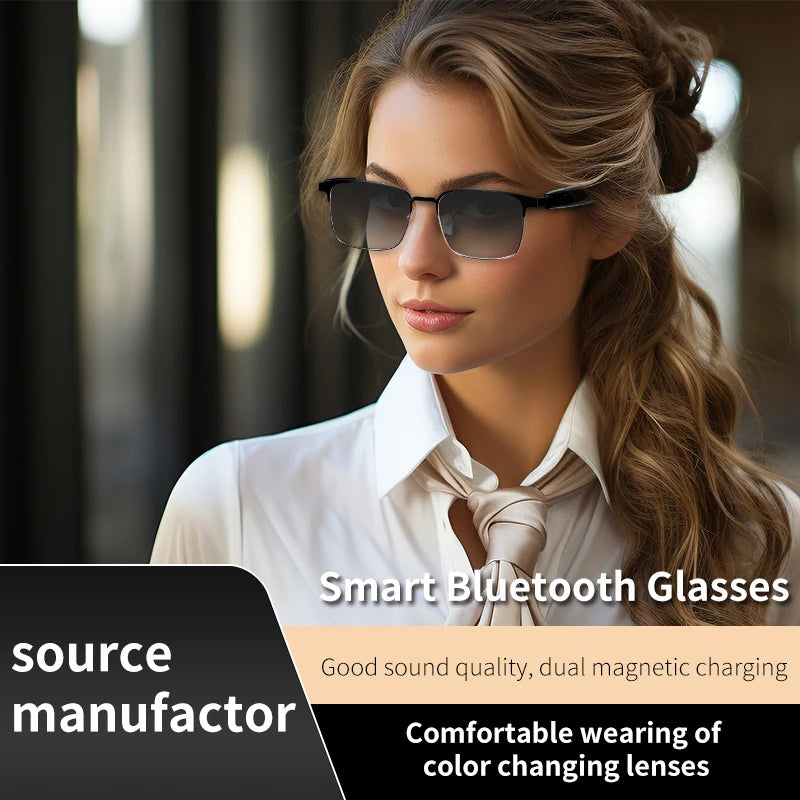 GS06 Upgrade Smart Glasses With Camera Video Recording AI Photo Recognition Bluetooth Call Translation Voice Assistant Glasses