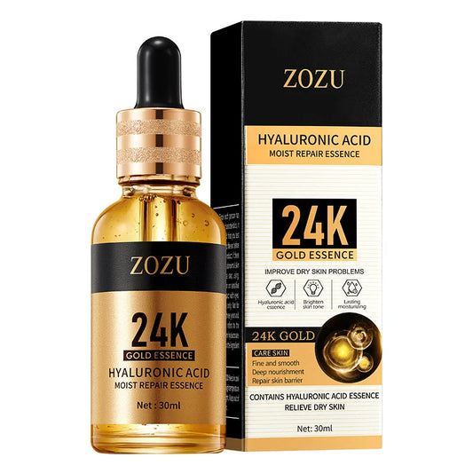 1/2/3pcs 24K Gold Hyaluronic Acid Serum Facial Essence Moisturizing Hydrating Anti-aging Face Serum Facial Skin Care Products