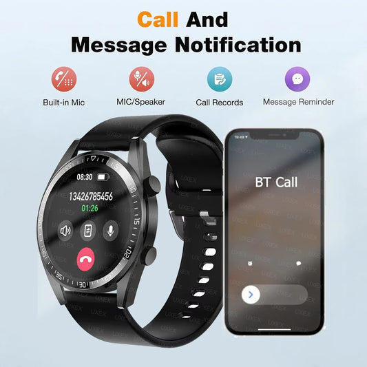 Commerce Watch Men Smartwatch 1.52 HD Wireless Call Health Tracker Custom Photo Happy Birthday Present Women Watches Gentleman
