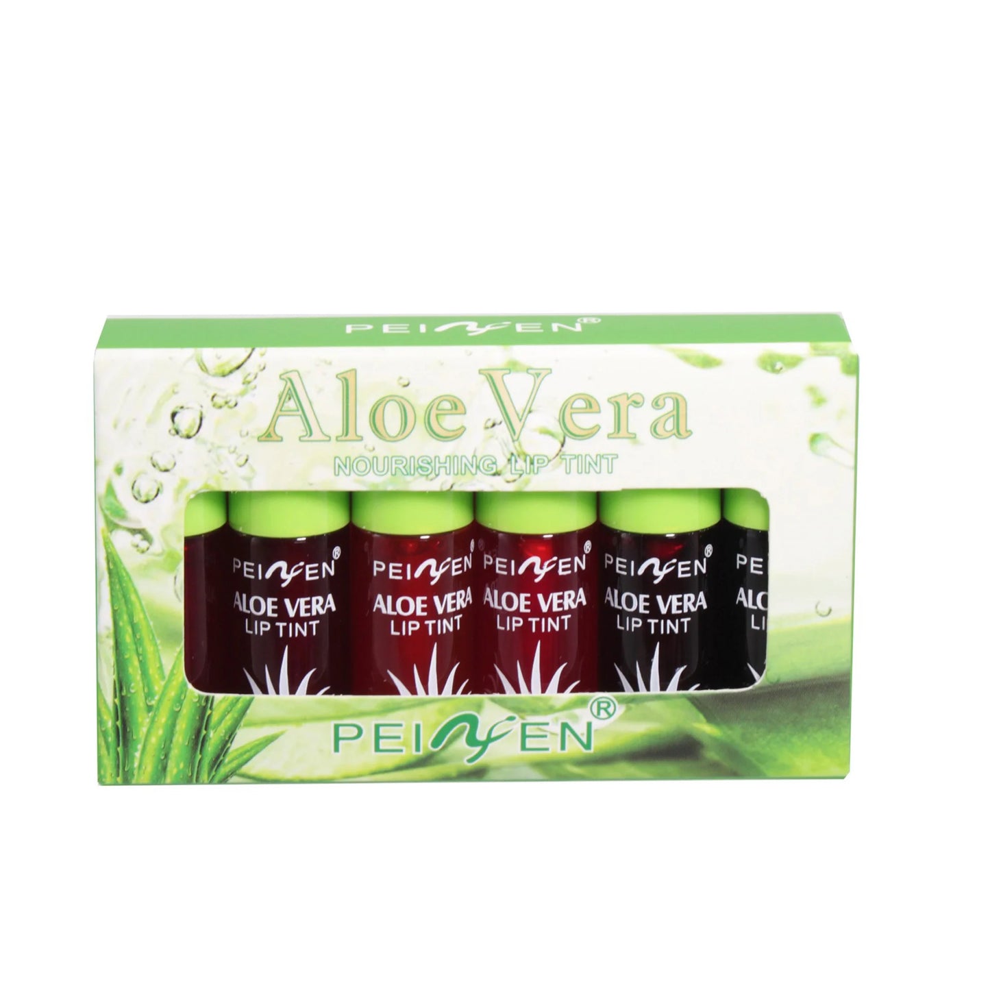 6 Color Aloe Vera Liquid Lipstick Set Color Changing Lip Gloss Lasting Moisturizing Lip Tint Beauty Korean Cosmetics Makeup Tool