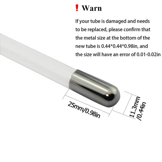 Replace HF Wand Spiral Electrode Glass Tube Argon Violet Ray Neon Acne Skin Care Face Body Massage