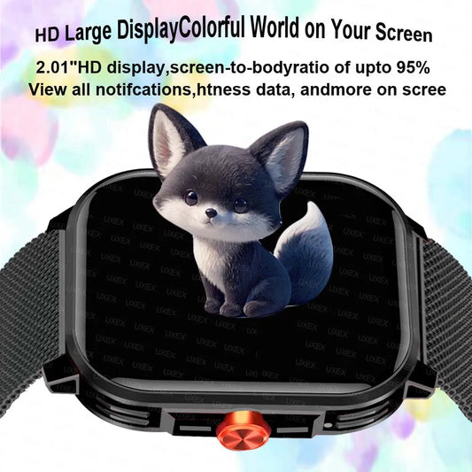 Outside Smartwatch Watch 2.01 HD Full Screen Christmas Gift Bluetooth Call Custom Photo Women FitnessSmartwatch For Android Ios