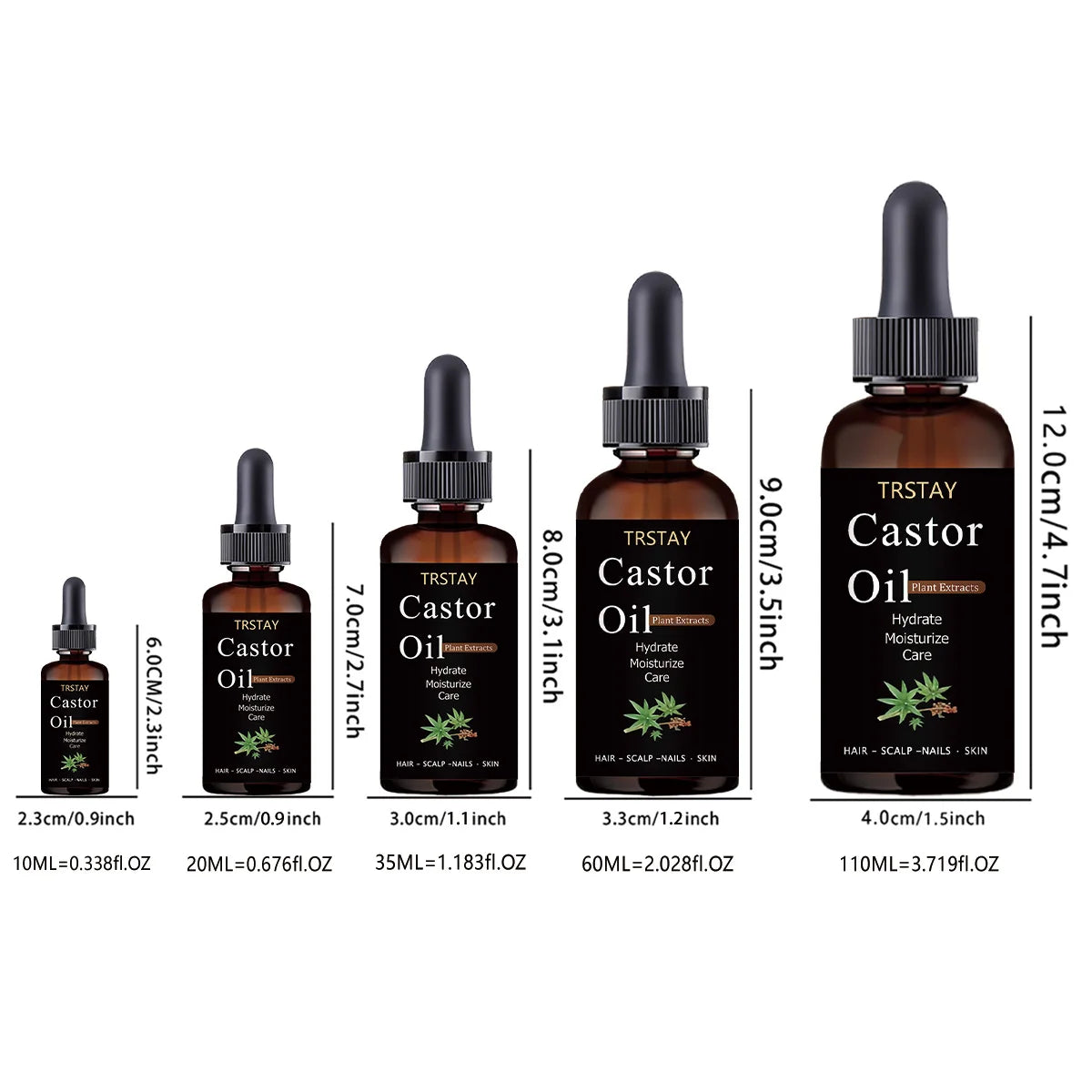 TRSTAY Jamaica Black Pure Natural Castor Oil Hair Treatment Moisturizing Strong Scalp Environment Healthy Hair Care