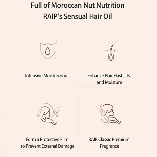 Raip Hair Care Essential Oil R3 Moroccan Argan Hair Oil Smooth and Fragrant 100ml