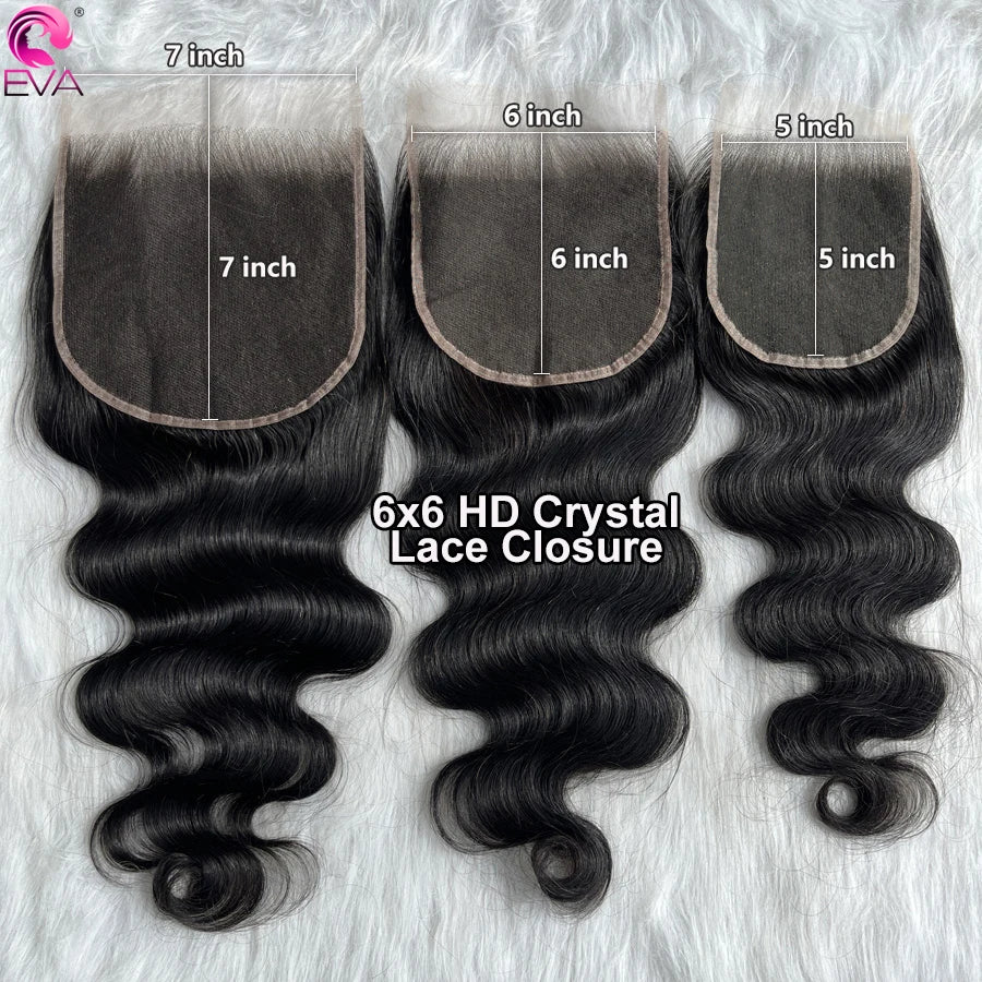 Eva 5x5 Hd Lace Closure Straight 13x4 Lace Frontal Closure Hand Tied Human Hair Closures Free Part Hd Lace Closure Pre Plucked
