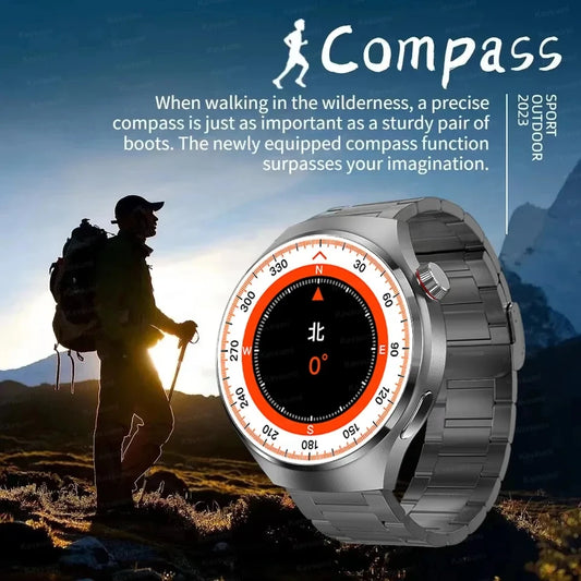 For HUAWEI Watch Pro GPS NFC Smart Watch Men 360*360 AMOLED Screen Heart rate Bluetooth Call IP68 Waterproof Man Smartwatch 2024