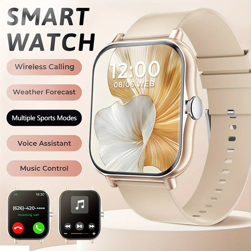 G.LWear New Women's Smart Watch Bluetooth Call Fitness Tracker Heart Rate Monitor Alarm Clock Outdoor Sports Men's Smartwatch