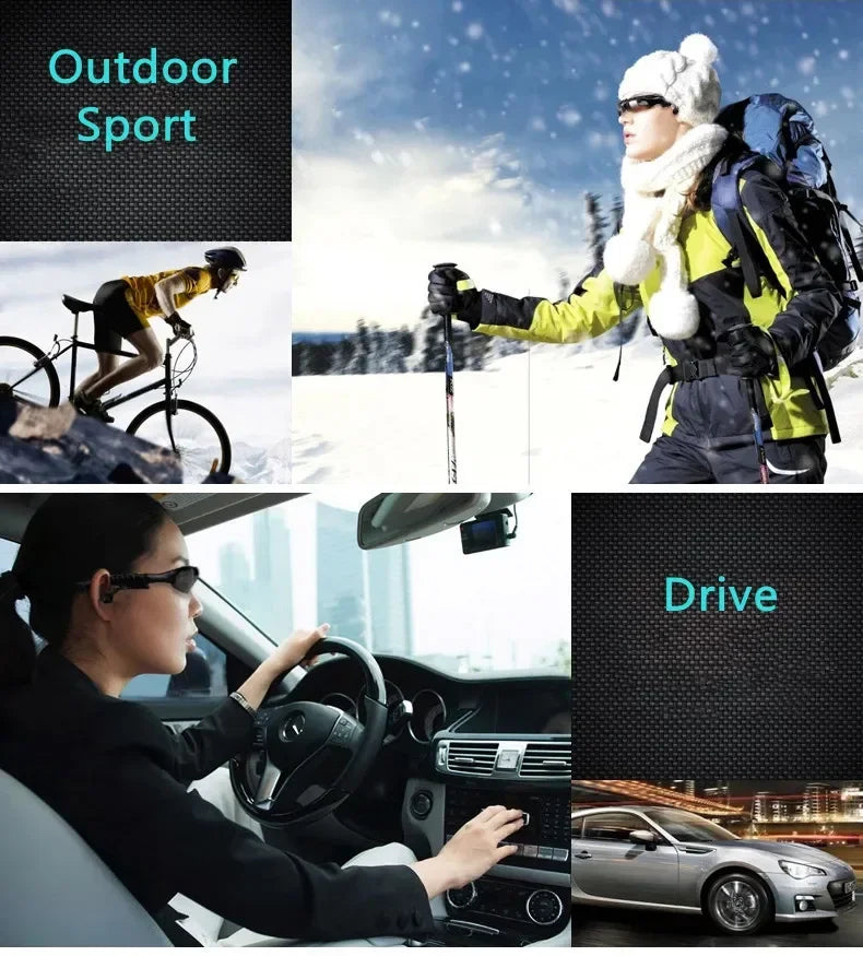 Fashion Cycling Glasses with TWS Bluetooth Earphone Phone Call Adjustable Sport Motorcycle Driving Sunglasses Wireless Headphone