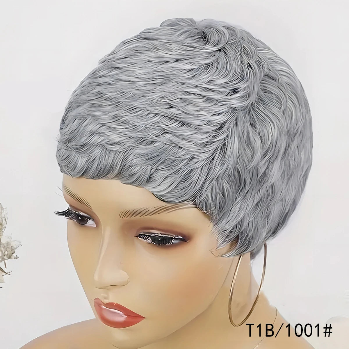 Synthetic Short Pixie Cut Wigs For Women Pixie Cut Short Wavy Layered Wigs Black Wavy Wigs Short Wigs Pixie Cut Wigs For Women