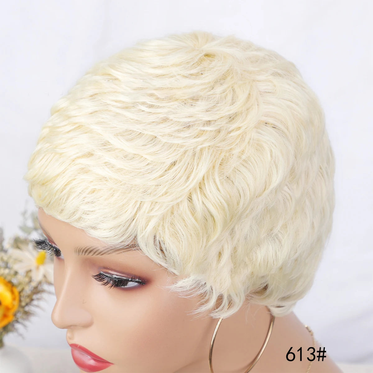 Synthetic Short Pixie Cut Wigs For Women Pixie Cut Short Wavy Layered Wigs Black Wavy Wigs Short Wigs Pixie Cut Wigs For Women