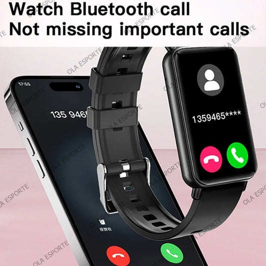 For Android IOS Smart Bracelet Women Smartwatch Men Heart Rate Blood Oxygen Waterproof Sport Smart Band Watch For Ladies +Gift