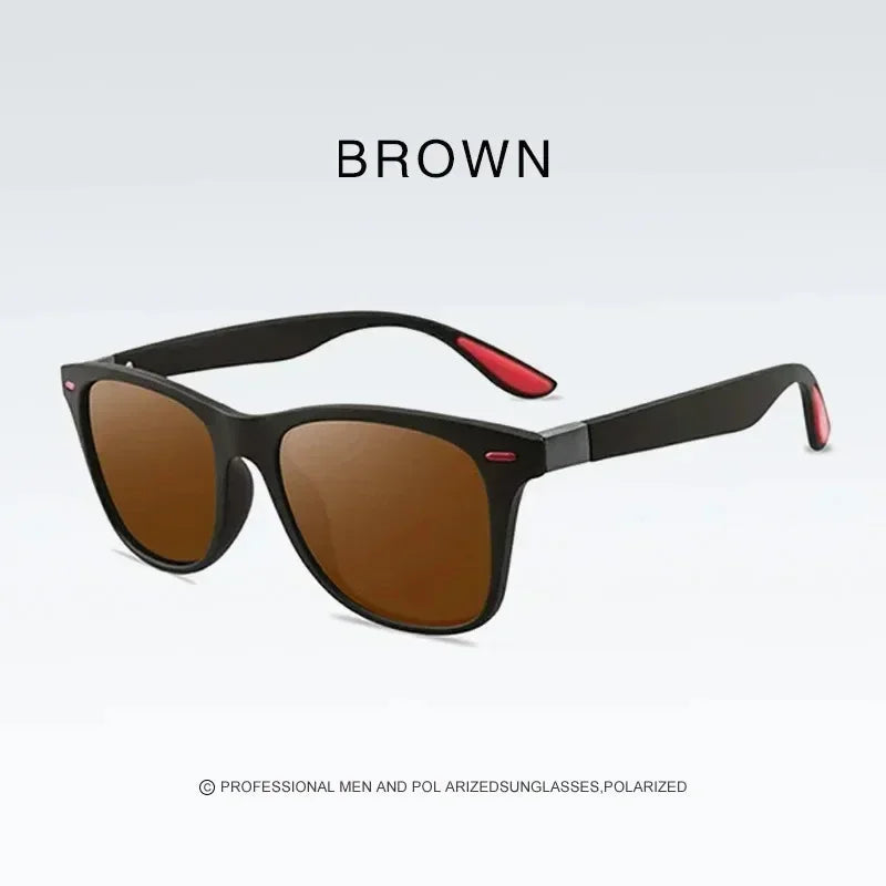 Fashion Vintage Square Polarized Sunglasses Classic Driving Fishing Brand Designer Sun Glasses Man Retro Shades UV400 Eyewear