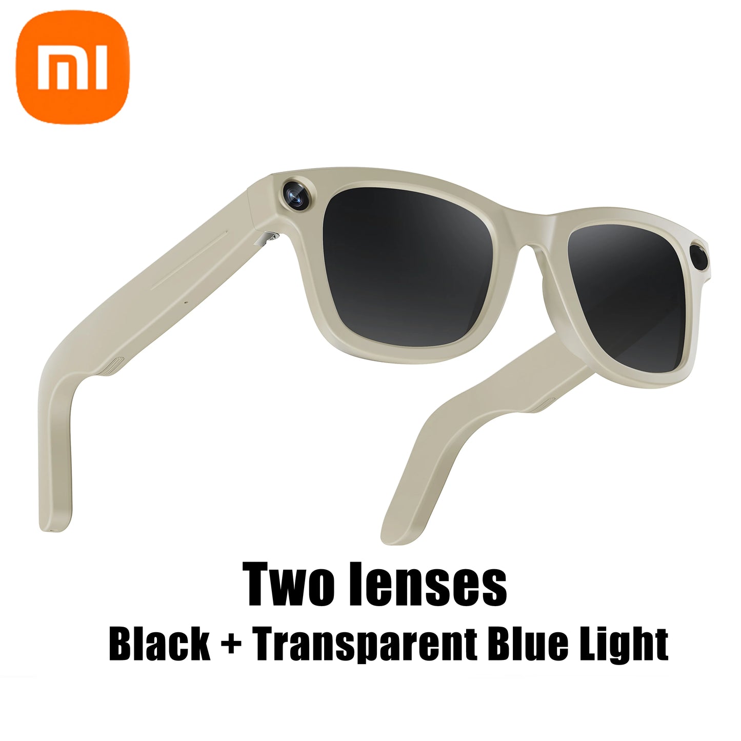 Xiaomi 8K HD AI Smart Camera Glasses With Long-lasting Battery Voice Assistant Control Calling Music Outdoor Photo-grey Glasses